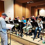 Bigband der TU Clausthal spielt in einem Raum